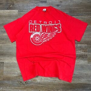 Vintage 90s Single Stitch Detroit Red Wings NHL T Shirt